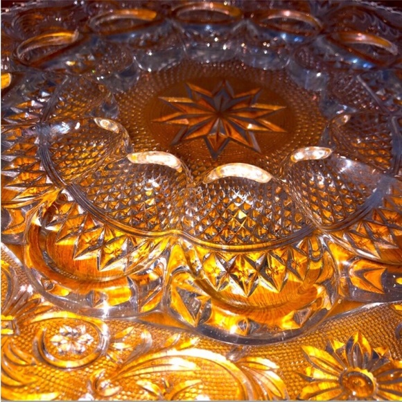 Glass Egg Serving Platter Easter Holiday Farmhouse Party  Cottagecore Luxury - Picture 2 of 3